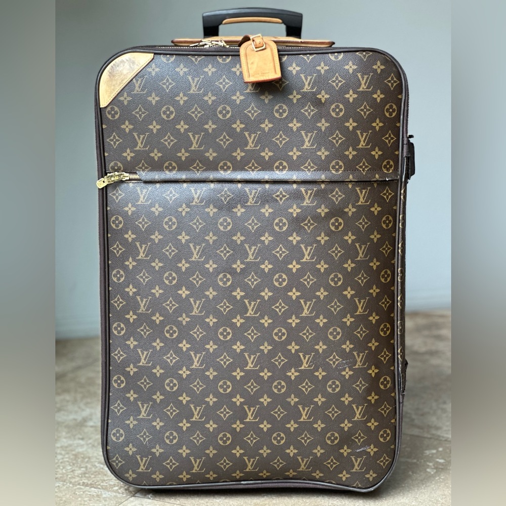 Auth Louis Vuitton Monogram Pegase 70 Rolling Luggage